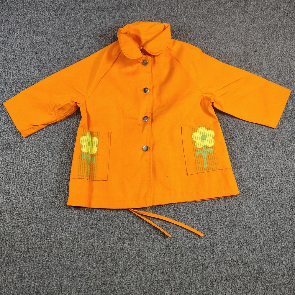 Vintage raincoat girls Floral